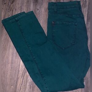 Women’s Green Stretch Skinny Jeans